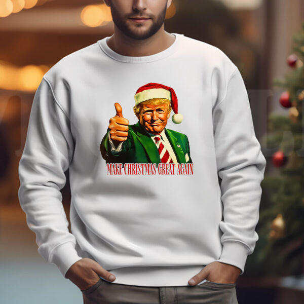 Trump I'll Be Home for Christmas - Humorous Trump Christmas Sweatshirt , T-shirt , Hoodie , Long Sleeve T-shirt Design Clipart Illustration3