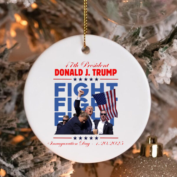 Trump Inauguration Day 2025 Ornament , 47th President Donald Trump , Election 2024 3