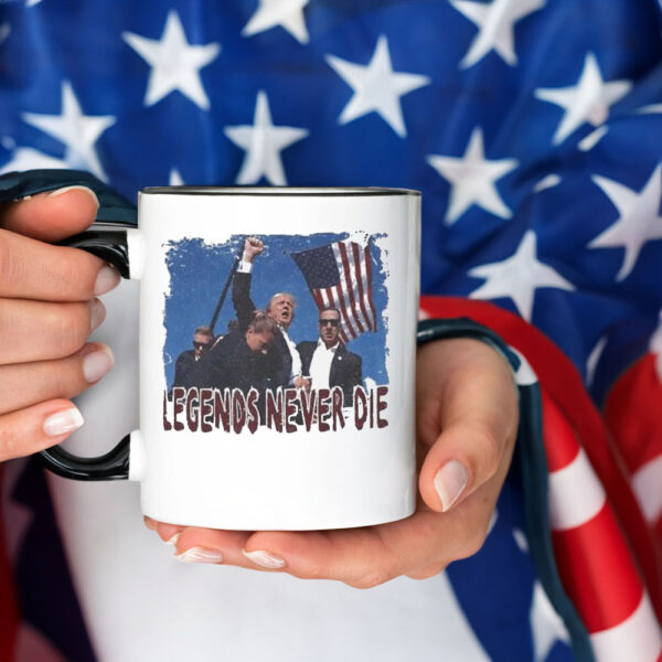 Trump Legends Never Die Mug