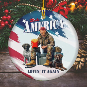 Trump Make America Lovin' It Agaign Ornament