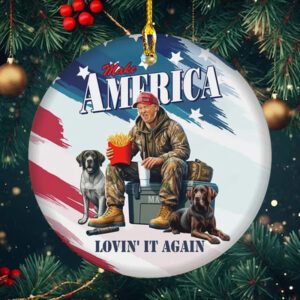 Trump Make America Lovin' It Agaign Ornament1