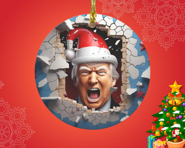 Trump Ornament, Christmas Trump1