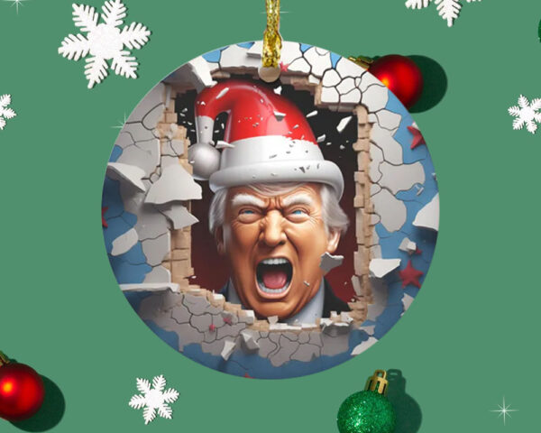 Trump Ornament, Christmas Trump2