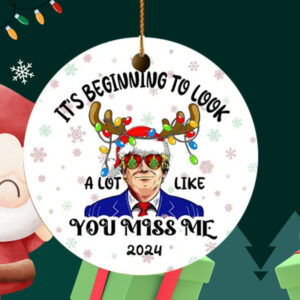 Trump Ornament, It's Beginning To Look A Lot Like Christmas Ornament ,Funny Trump Ornamen