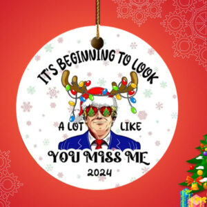 Trump Ornament, It's Beginning To Look A Lot Like Christmas Ornament ,Funny Trump Ornamen1