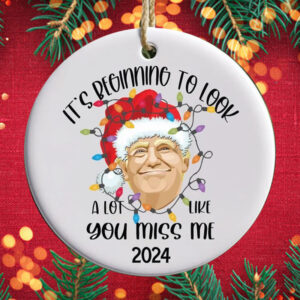 Trump Ornament, It's Beginning To Look A Lot Like Christmas Ornament1