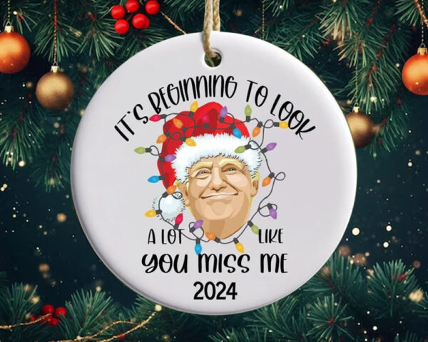 Trump Ornament, It's Beginning To Look A Lot Like Christmas Ornament2