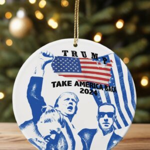 Trump Ornament,Trump Failed Attempt Ornament, Christmas trump