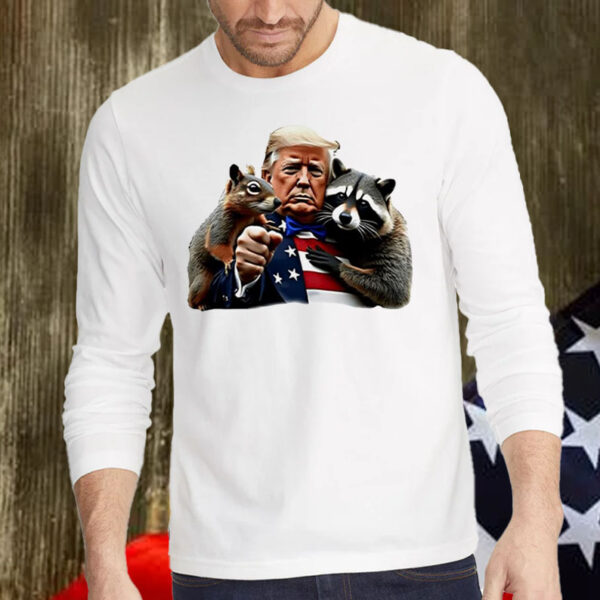 Trump Peanut Squirrel and Raccoon Shirt, Hoodie, Sweatshirt, Long Sleeve and Tank Top