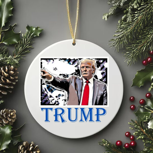 Trump Wanted For President 2024, Trump Back Again Ornament