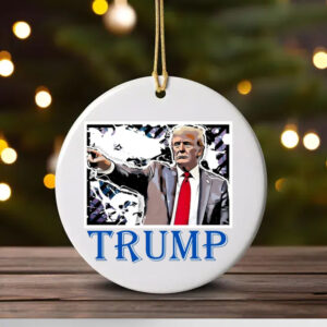 Trump Wanted For President 2024, Trump Back Again Ornament1