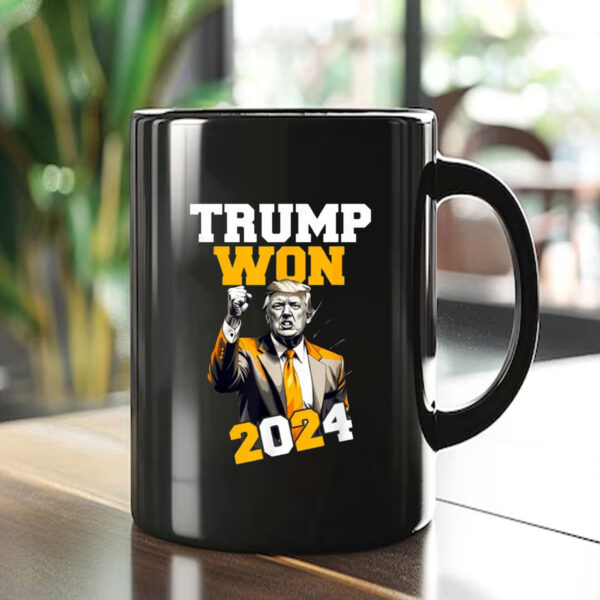 Trump Won 2024 Mug , Pro-Trump Election Apparel1