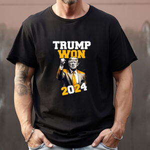 Trump Won 2024 Sweatshirt , T-shirt , Hoodie , Long Sleeve T-Shirt , Pro-Trump Election Apparel1