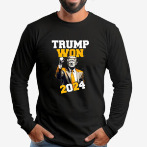 Trump Won 2024 Sweatshirt , T-shirt , Hoodie , Long Sleeve T-Shirt , Pro-Trump Election Apparel2