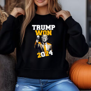 Trump Won 2024 Sweatshirt , T-shirt , Hoodie , Long Sleeve T-Shirt , Pro-Trump Election Apparel3