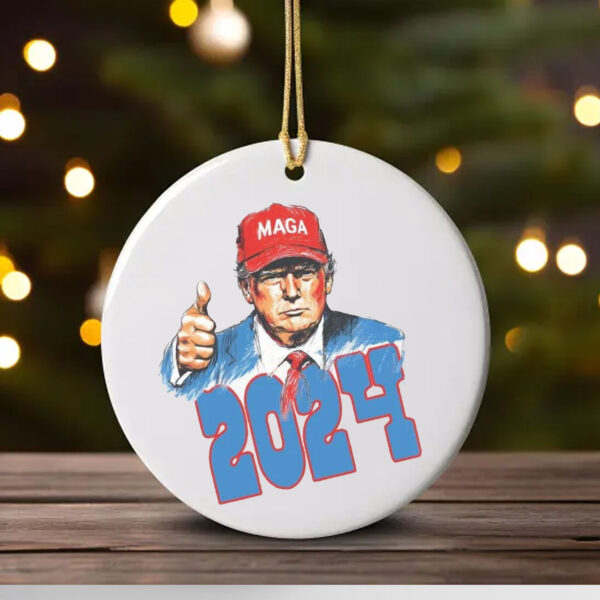 Trump for President , Christmas Trump Ornament1