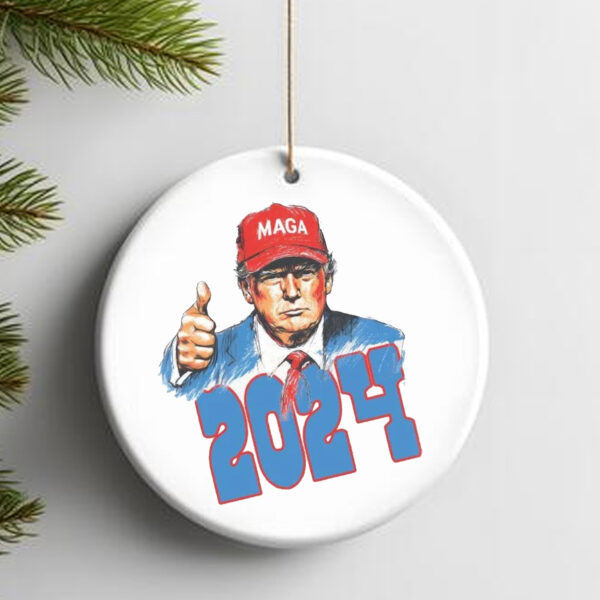 Trump for President , Christmas Trump Ornament2