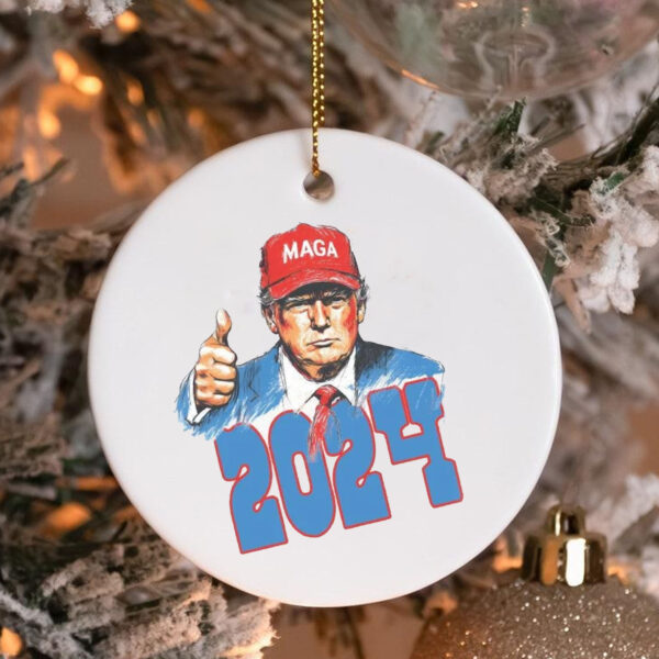 Trump for President , Christmas Trump Ornament3