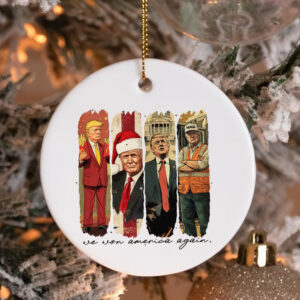 We Won America Again 2024 , Mac Daddy , MAGA Supporter Trump 2024 Ornament3