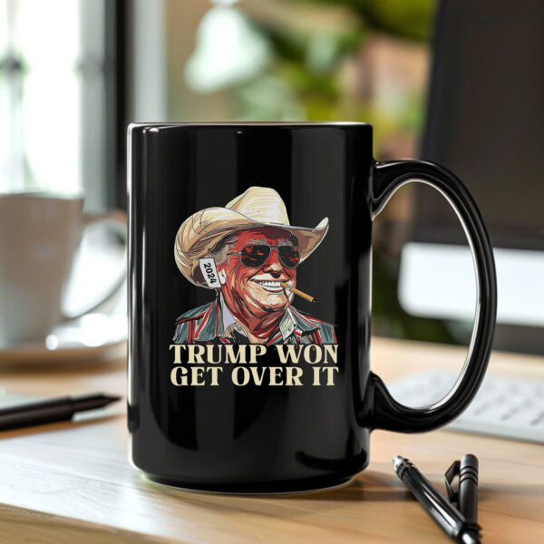 Western Trump Tee Cowboy Trump Mug , Trump Won Get Over ItWestern Trump Tee Cowboy Trump Mug , Trump Won Get Over It