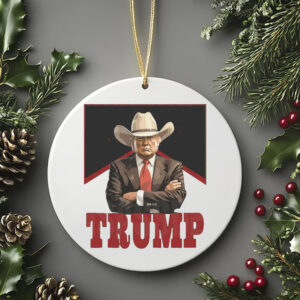 Western Trump , Trump 2024 , President Trump Cowboy Ornament