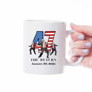 47 Trump Dancing Mug, Trump Inauguration Day Mug