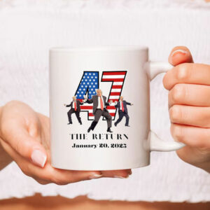 47 Trump Dancing Mug, Trump Inauguration Day Mug