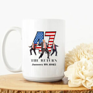 47 Trump Dancing Mug, Trump Inauguration Day Mug