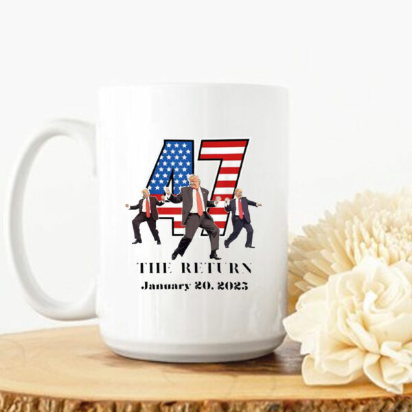 47 Trump Dancing Mug, Trump Inauguration Day Mug