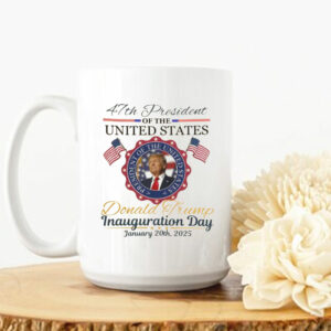 Donald Trump Inauguration Day 2025 Mug, 47th US President Inauguration Mug, Trump Vance 2025 Inauguration Mug