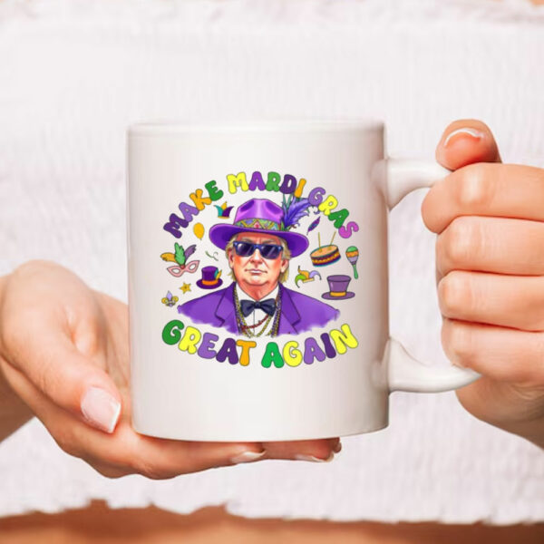 Make Mardi Gras Great Again Mug, Trump Mardi Gras Mug