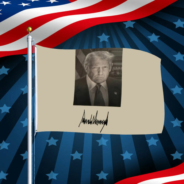 OFFICIAL INAUGURATION PORTRAIT FOR PRESIDENT DONALD J TRUMP Flag