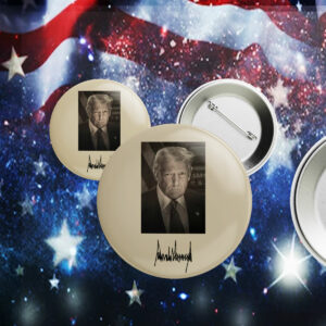 OFFICIAL INAUGURATION PORTRAIT FOR PRESIDENT DONALD J TRUMP PIN BUTTON