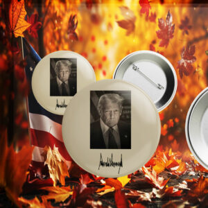 OFFICIAL INAUGURATION PORTRAIT FOR PRESIDENT DONALD J TRUMP PIN BUTTON