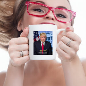 President Donald Trump Official Presidential Portrait With Signature Mug