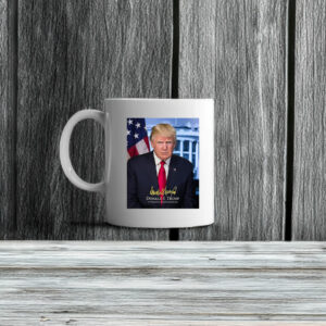 President Donald Trump Official Presidential Portrait With Signature Mug