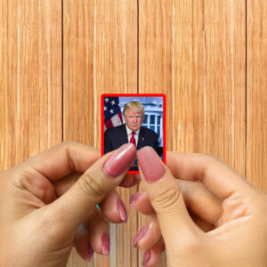 President Donald Trump Official Presidential Portrait With Signature Sticker ,Car Magnet