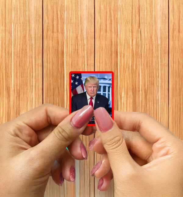 President Donald Trump Official Presidential Portrait With Signature Sticker ,Car Magnet