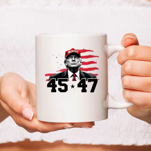 Trump 45-47 MAGA Mug, Trump Inauguration Mug