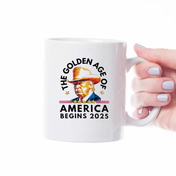 Trump Golden Age Begins Mug, Trump Inauguration Mug