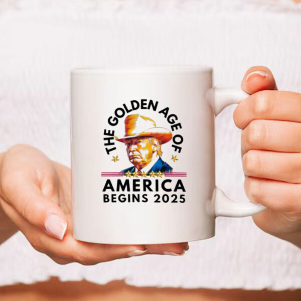 Trump Golden Age Begins Mug, Trump Inauguration Mug